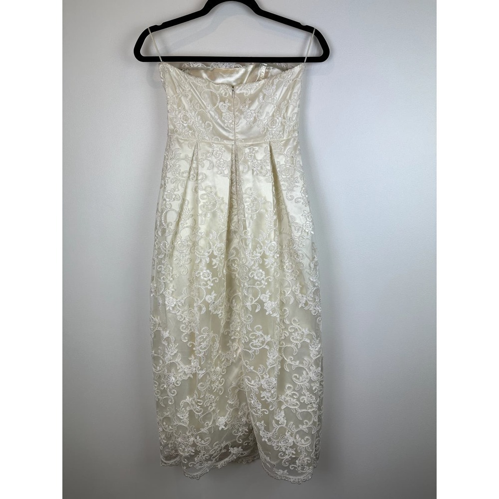 NWOT Eva Franco Off-White Ankle Length Special Occasion Dress - Picture 6 of 6